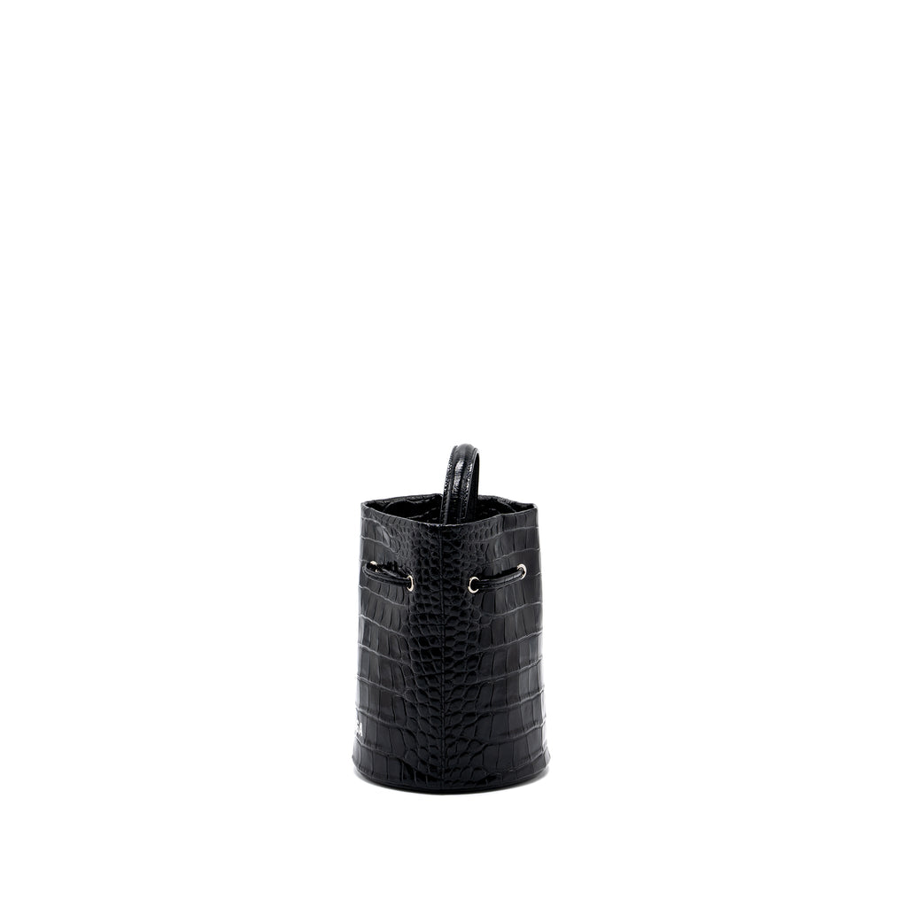 BALENCIAGA XS EVERYDAY DRAWSTRING BUCKET BAG BLACK SHW