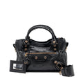 BALENCIAGA GIANT CITY BAG LEATHER BLACK RGHW