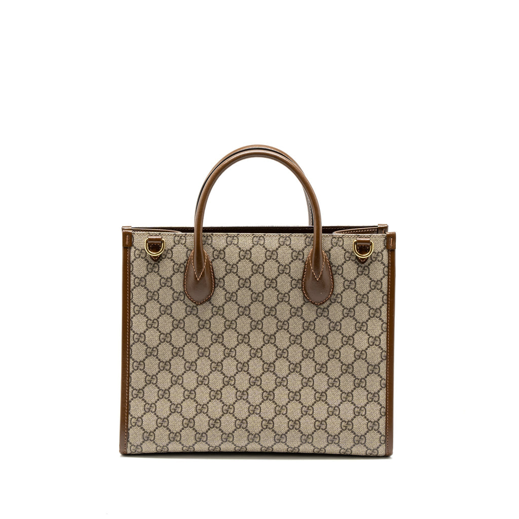 GUCCI TOTE BAG GG SUPREME CANVAS GHW