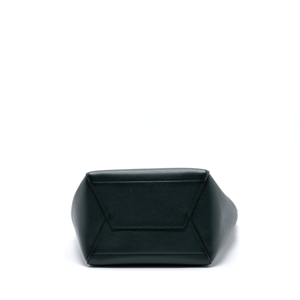 CELINE SANGLE BUCKET BAG CALFSKIN DARK GREEN GHW