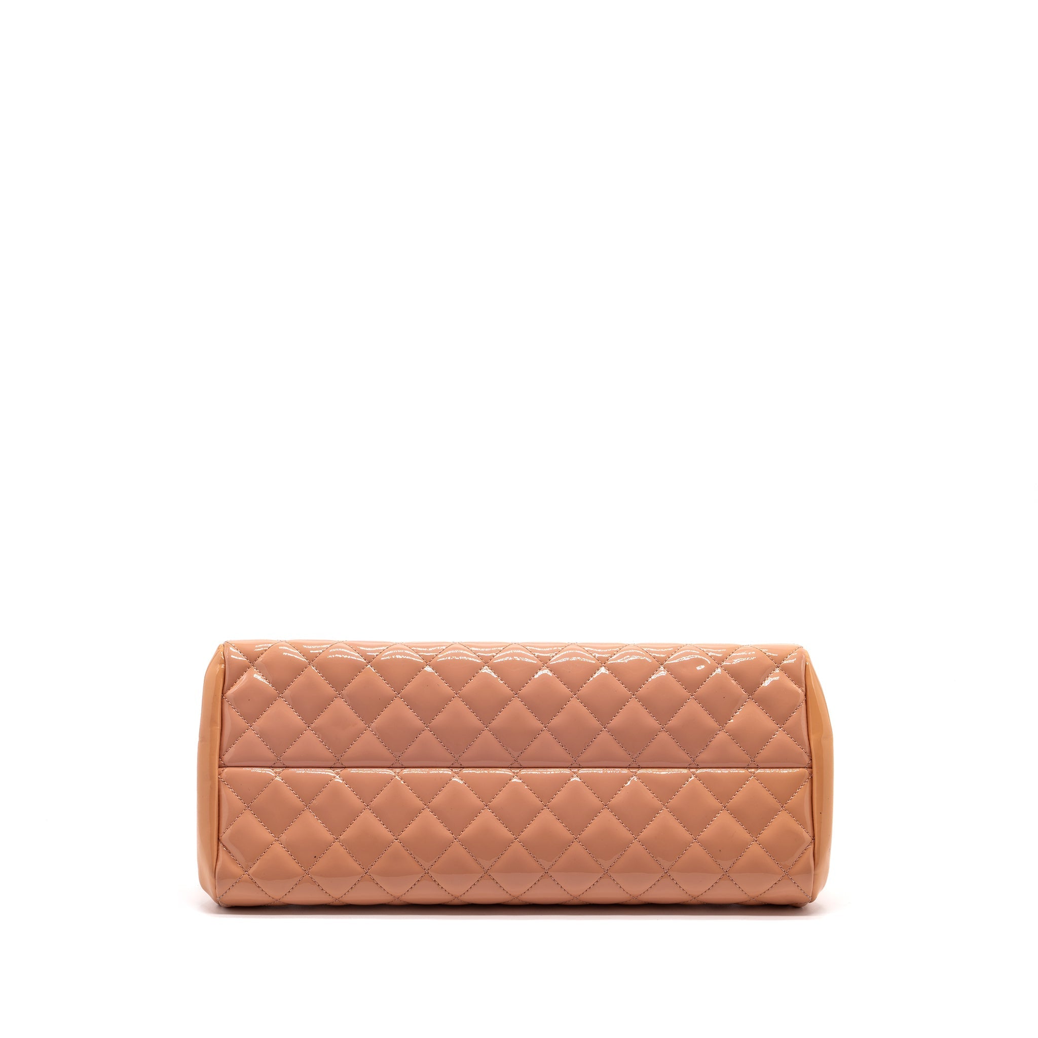 CHANEL SHOULDER BAG PATENT LEATHER PINK SHW
