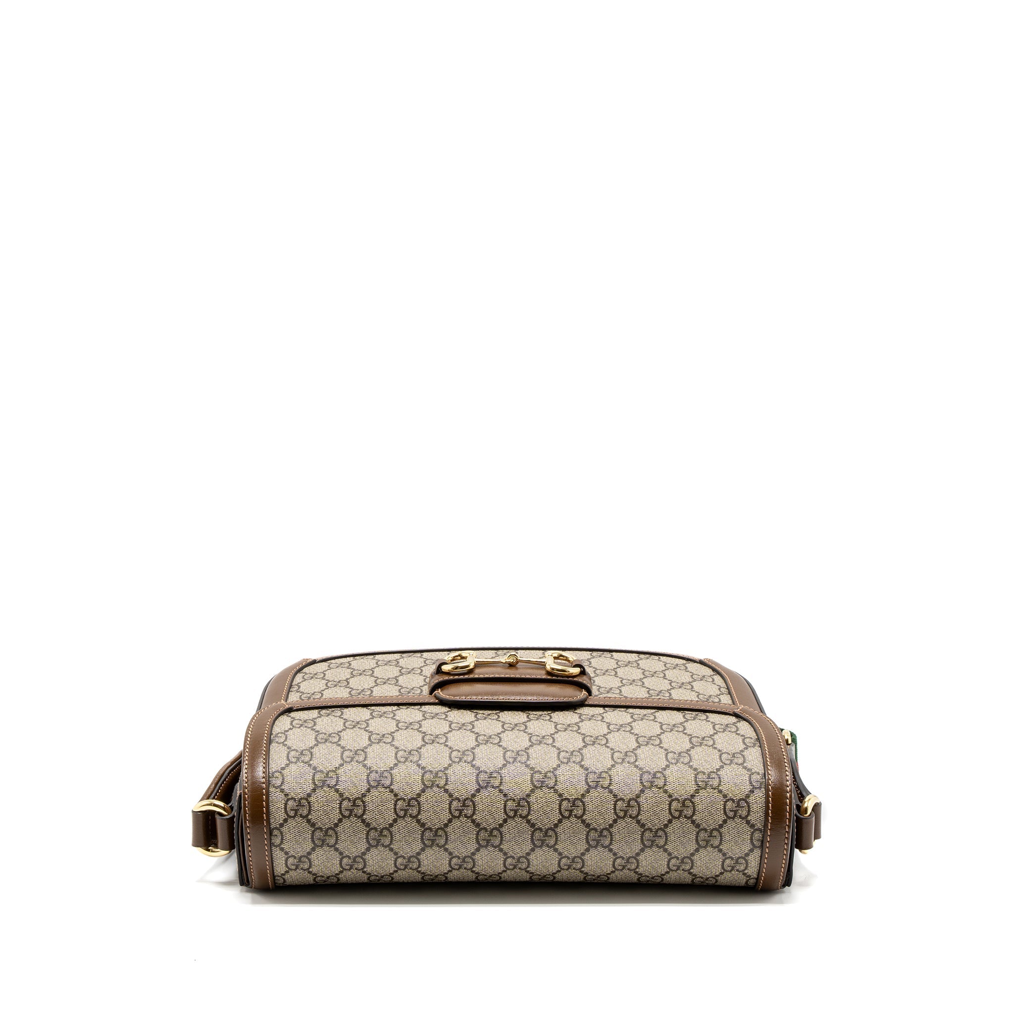 GUCCI HORSEBIT 1955 SHOULDER BAG GG SUPREME CANVAS BEIGE/EBONY GHW