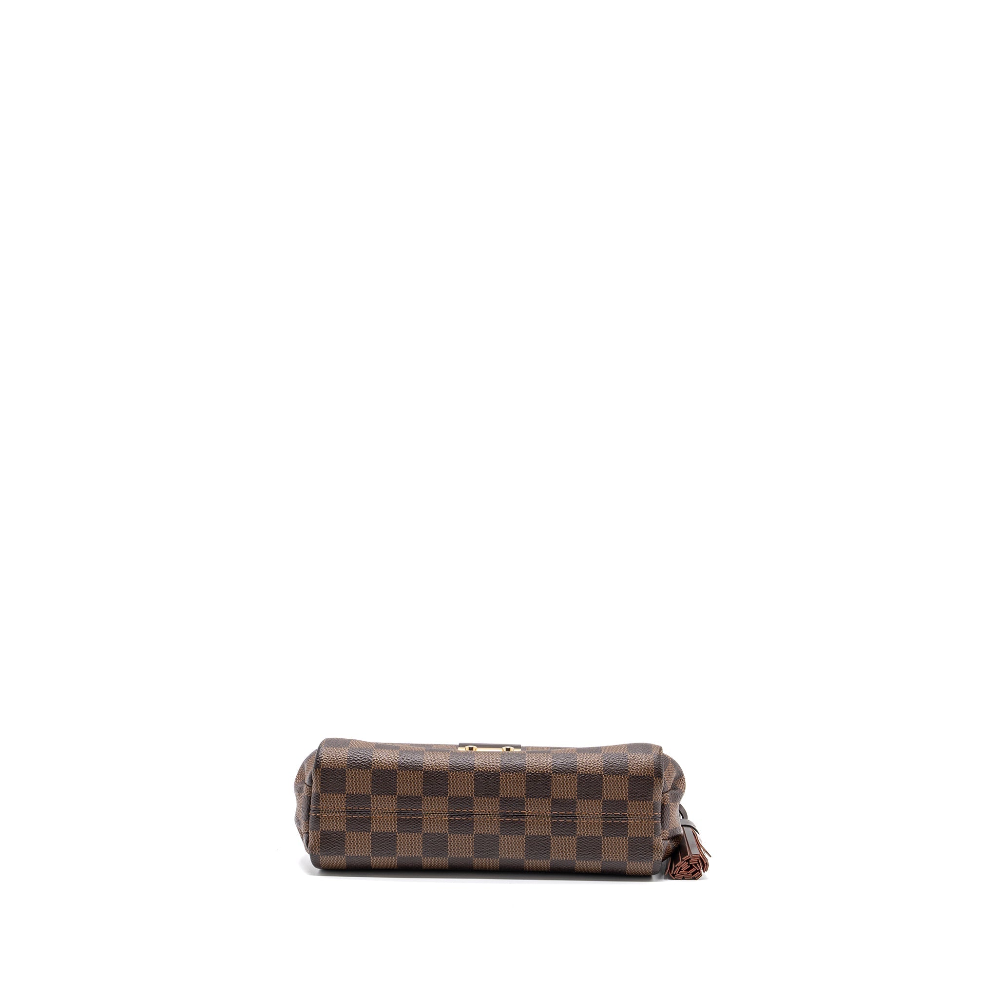 LOUIS VUITTON CROISETTE BAG DAMIER EBENE CANVAS GHW