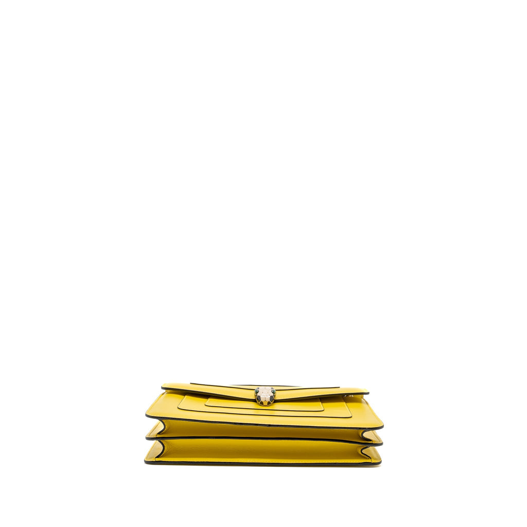 BVLGARI SERPENTI FOREVER SHOULDER BAG CALFSKIN YELLOW LGHW