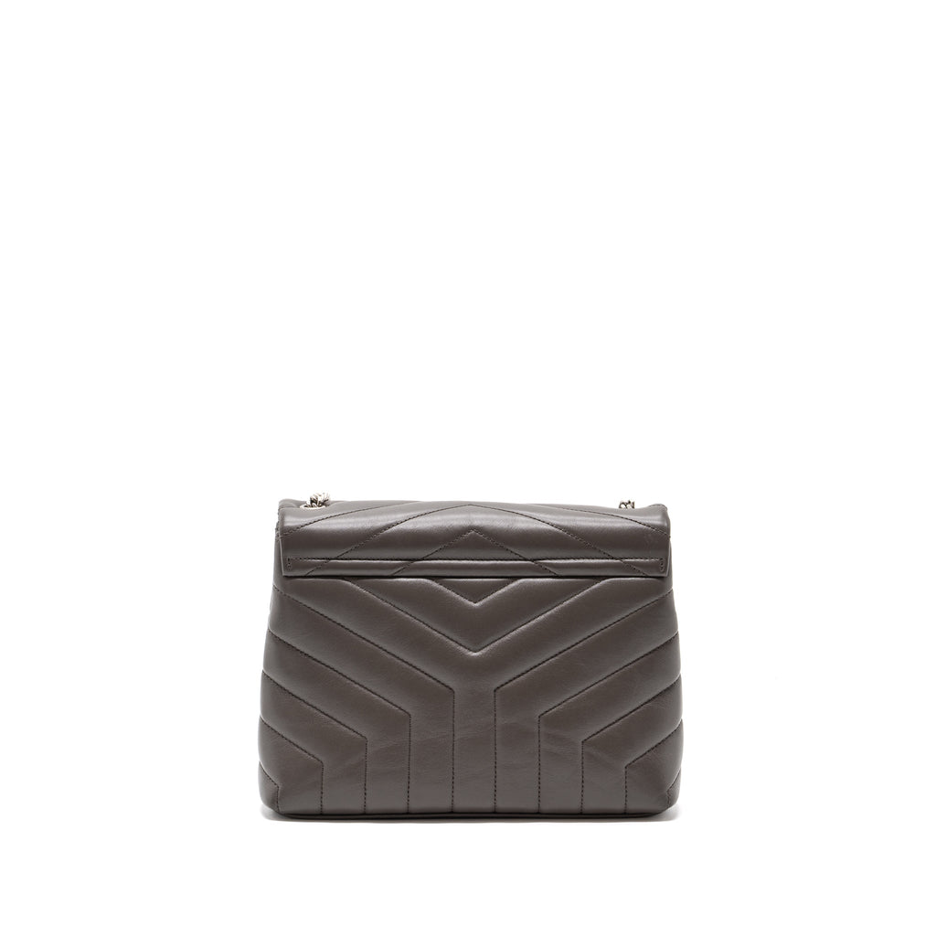 SAINT LAURENT/YSL SMALL LOU LOU BAG CALFSKIN DARK GREY SHW