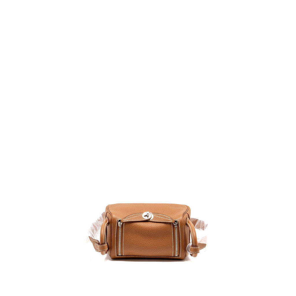 HERMES MINI LINDY CLEMENCE GOLD SHW