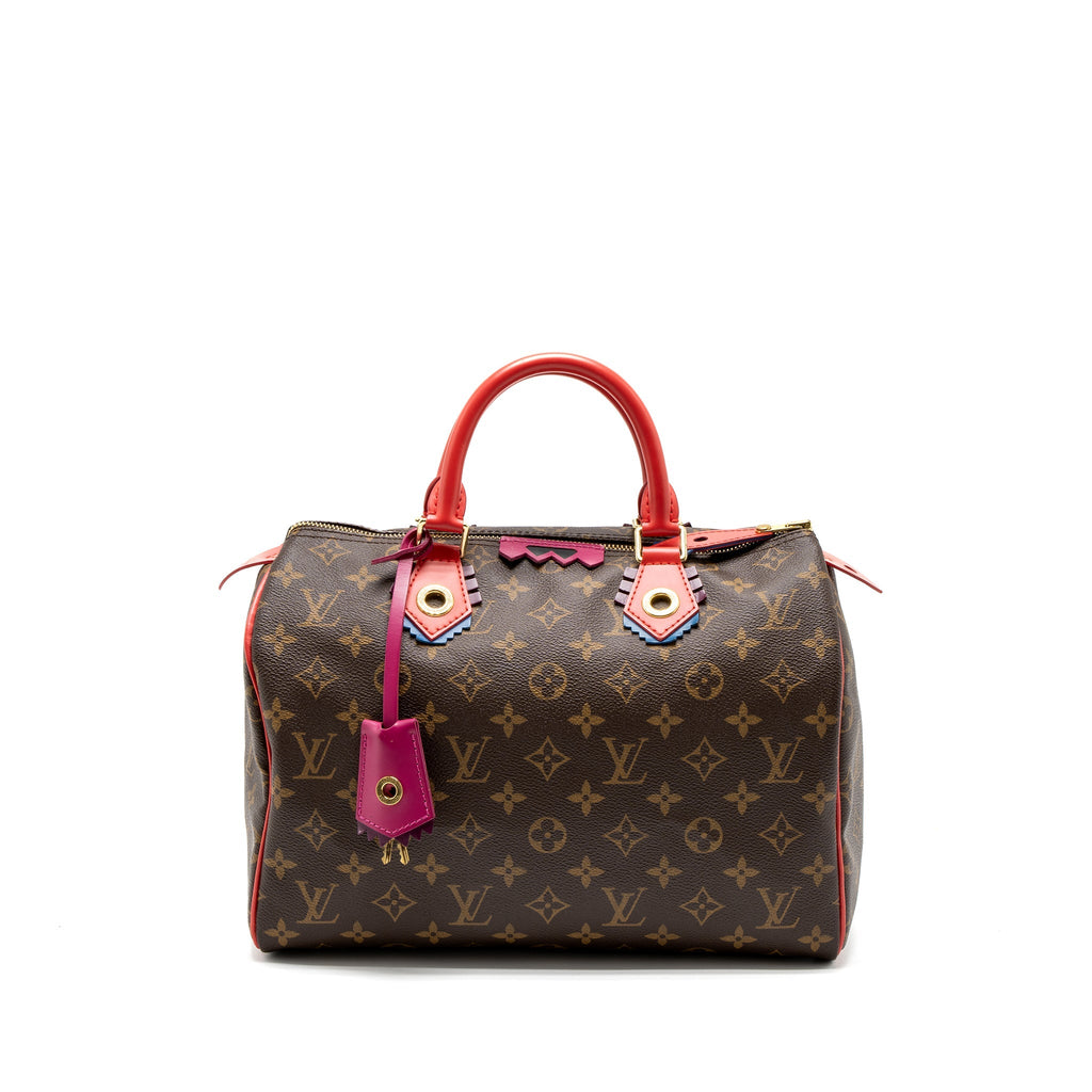 LOUIS VUITTON SPEEDY 30 LIMITED EDITION MONOGRAM CANVAS GHW