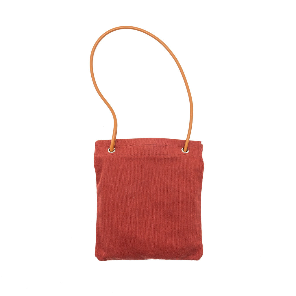 HERMES ALINE GROOMING BAG CANVAS ROUGH/GOLD SHW