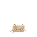 CHANEL 22C MINI RECTANGULAR FLAP BAG GOATSKIN OMBRÉ BEIGE BRUSHED GHW (MICROCHIP)