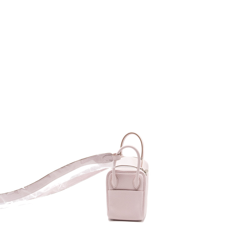 HERMES MINI LINDY CLEMENCE MAUVE PALE SHW