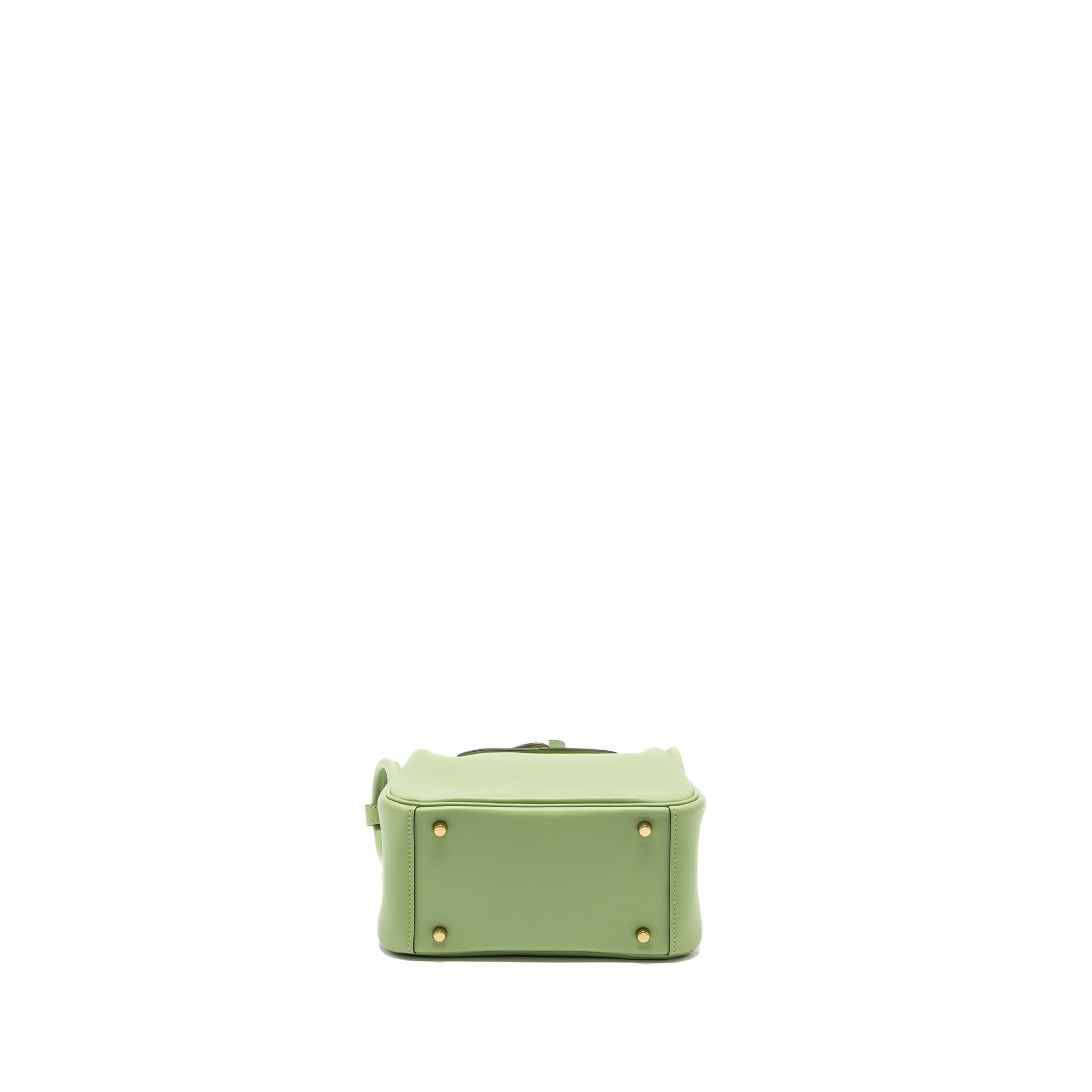 HERMES MINI LINDY SWIFT VERT CRIQUET GHW