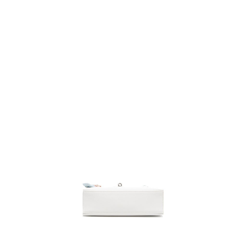 HERMES KELLY POCHETTE SWIFT NEW WHITE SHW