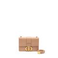 DIOR 30 MONTAIGNE MEDIUM FLAP BAG CALFSKIN BEIGE GHW