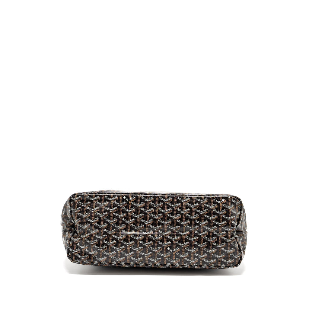 GOYARD BOHEME HOBO BAG CANVAS/CALFSKIN BLACK/ BROWN SHW