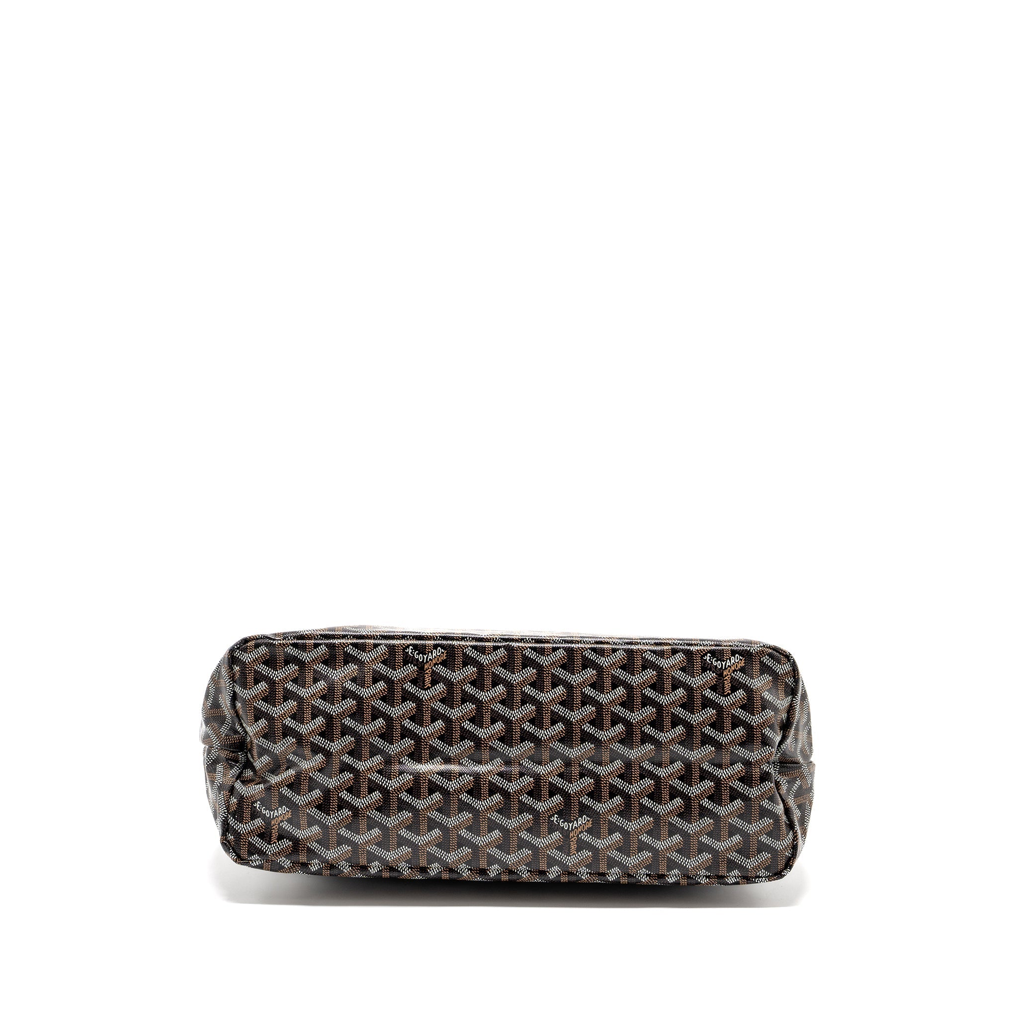 GOYARD BOHEME HOBO BAG CANVAS/CALFSKIN BLACK/ BROWN SHW
