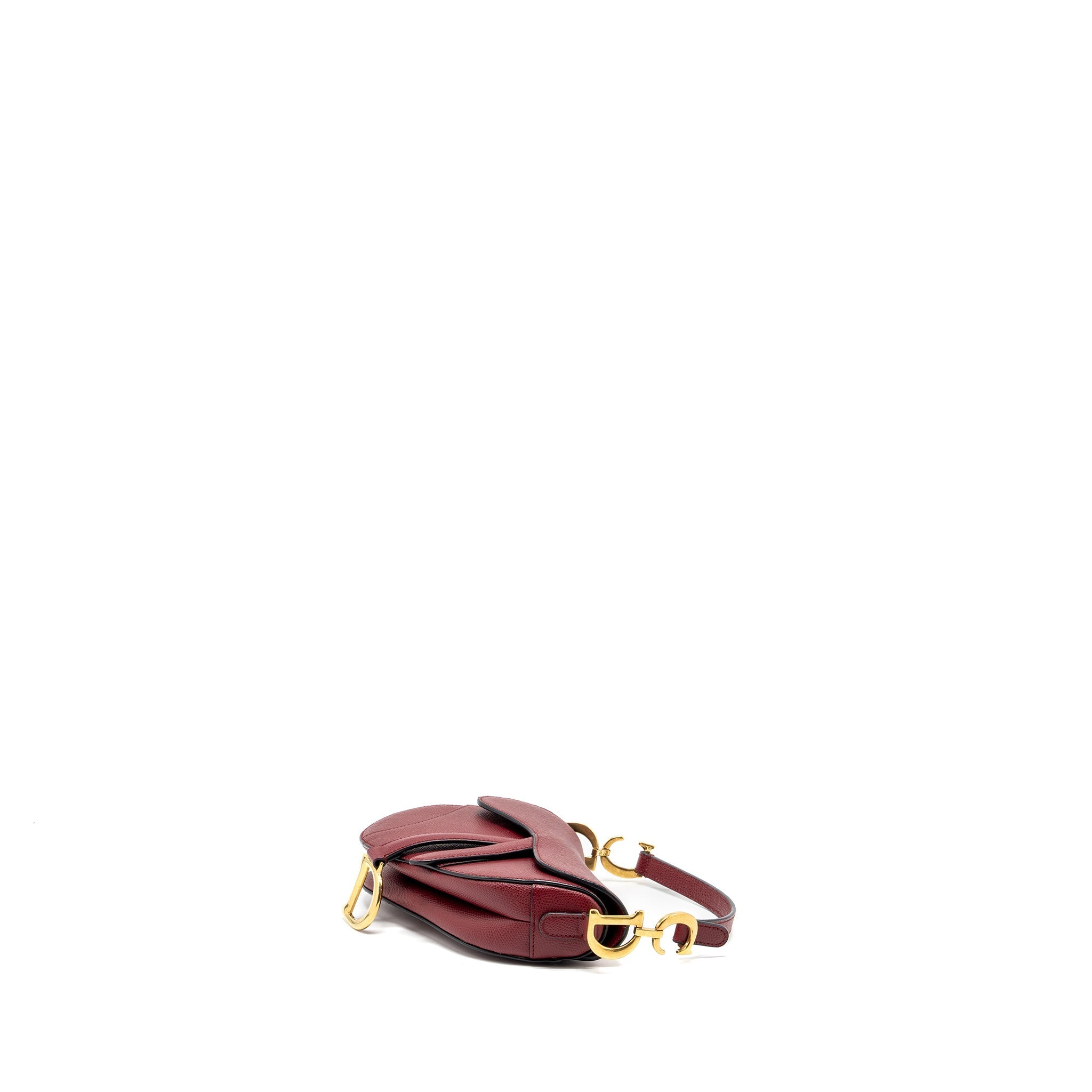 DIOR MINI SADDLE BAG CALFSKIN RED GHW