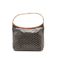 GOYARD BOHEME HOBO BAG CANVAS/CALFSKIN BLACK/ BROWN SHW