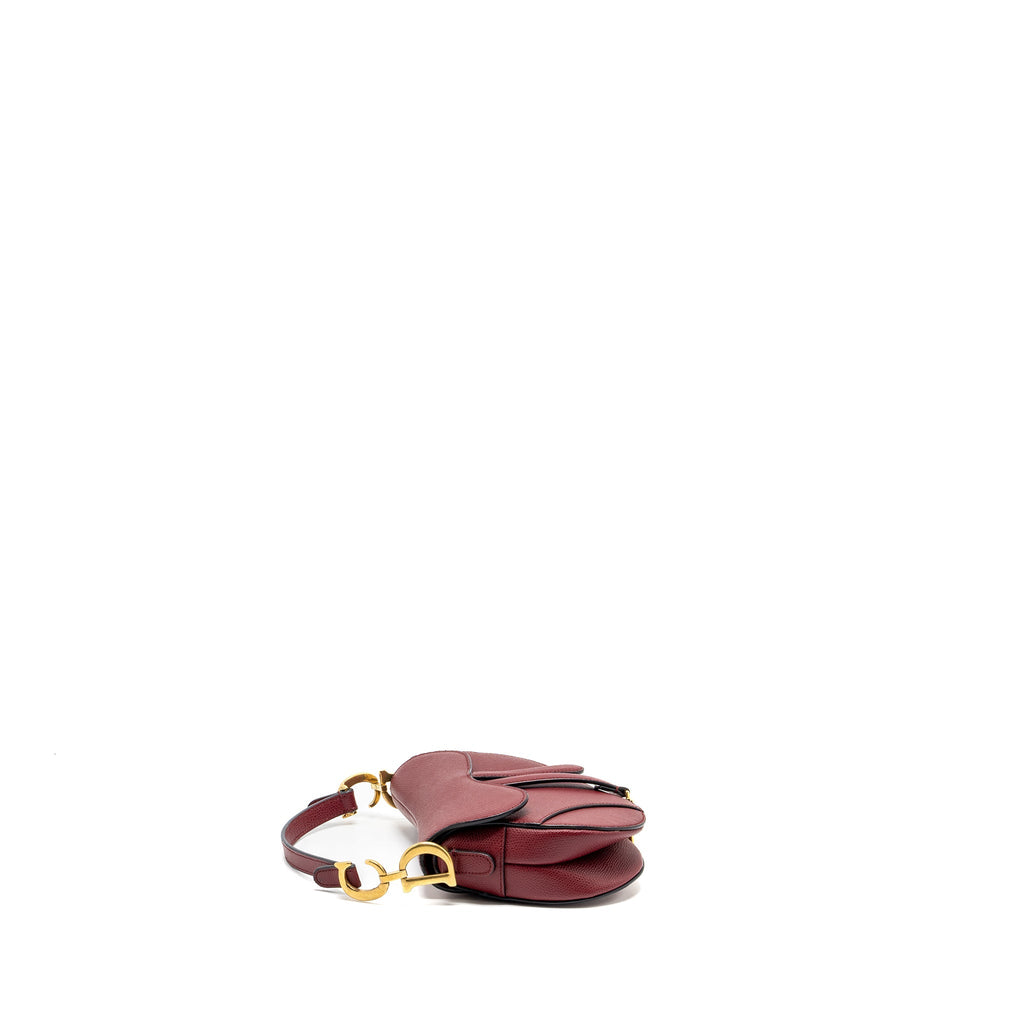 DIOR MINI SADDLE BAG CALFSKIN RED GHW