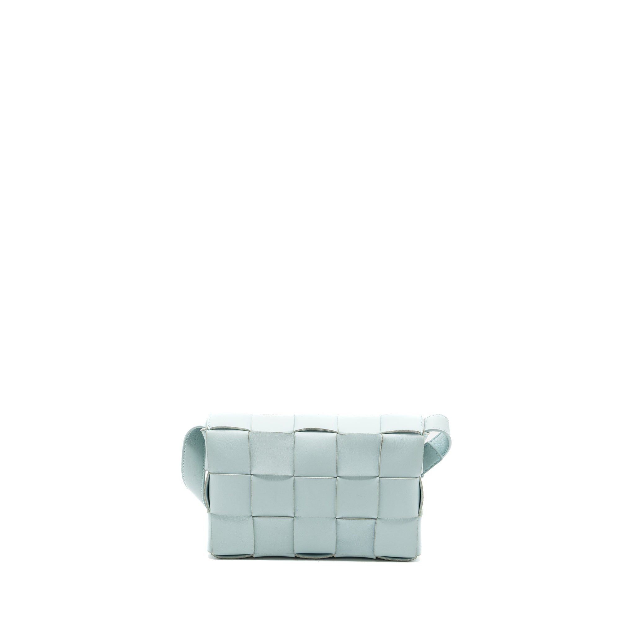 BOTTEGA VENETA CLASSIC CASSETTE BAG LAMBSKIN LIGHT BLUE SHW