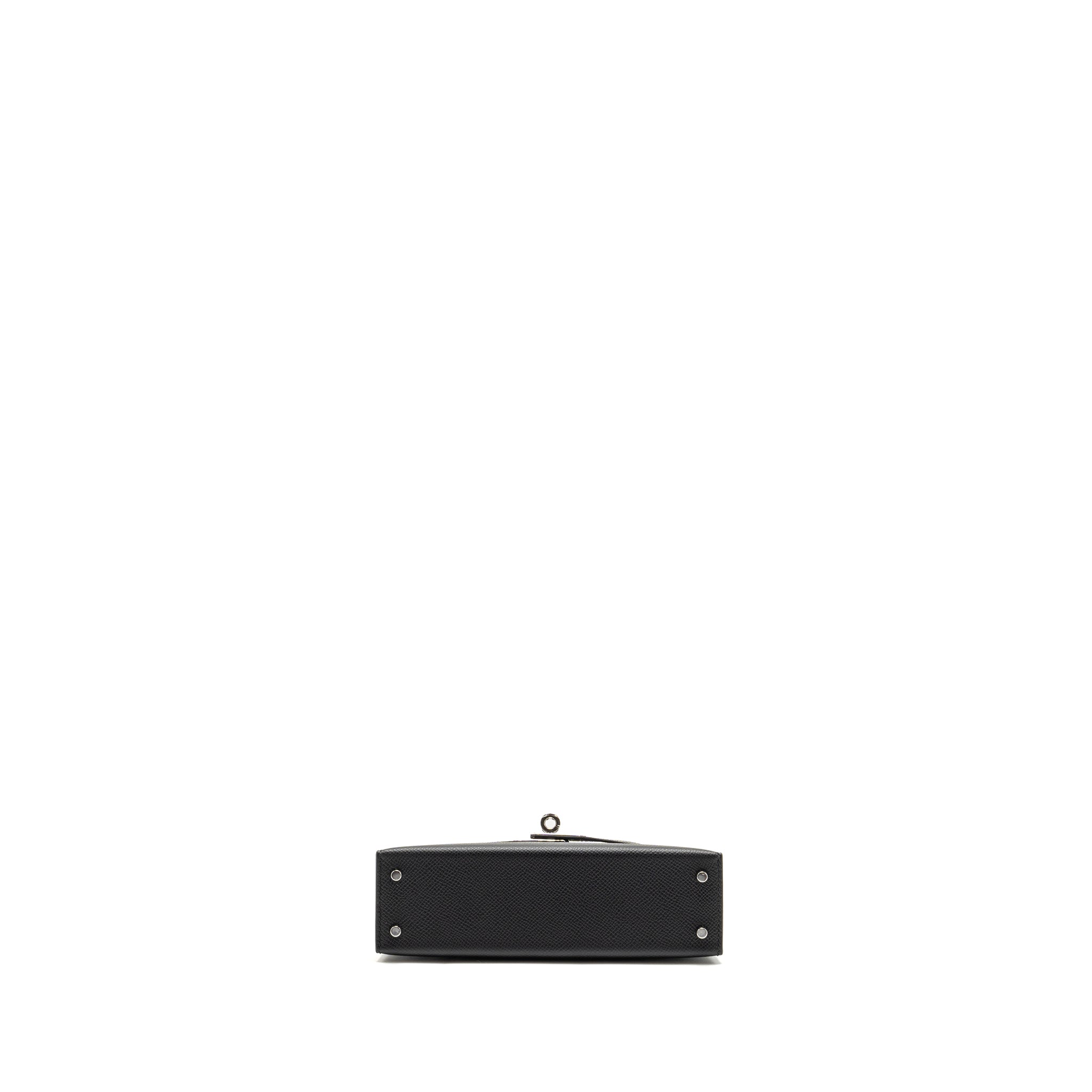 HERMES MINI KELLY II SPECIAL ORDER EPSOM BLACK / NAVY SHW