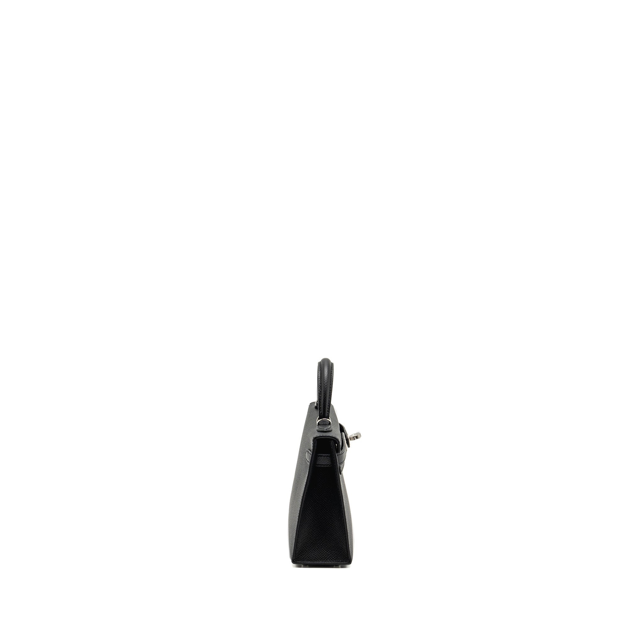 HERMES MINI KELLY II SPECIAL ORDER EPSOM BLACK / NAVY SHW