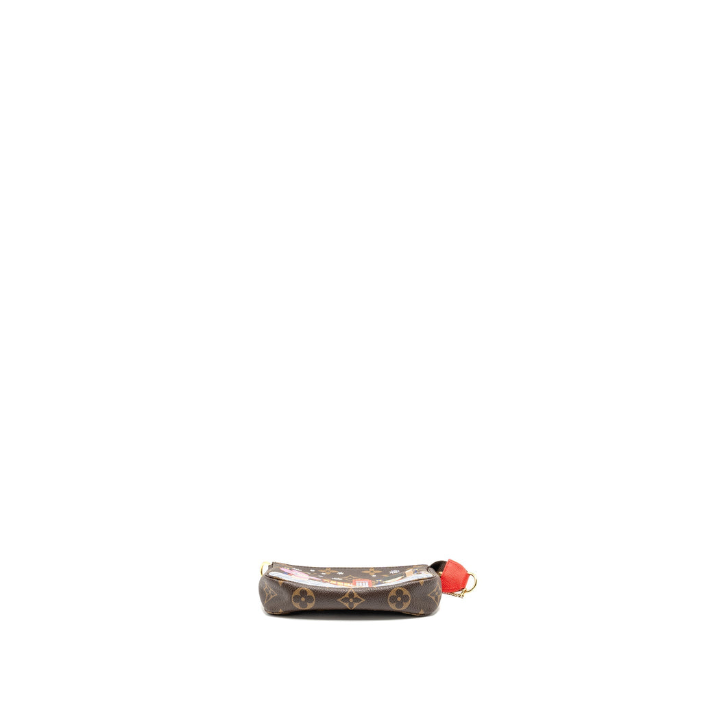 LOUIS VUITTON MINI POCHETTE ACCESSORIES VIVIENNE HOLIDAY LIMITED MONOGRAM CANVAS GHW