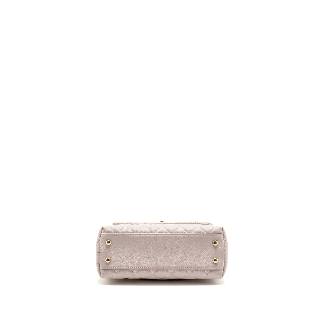 CHANEL SMALL COCO HANDLE CAVIAR LILAC LGHW