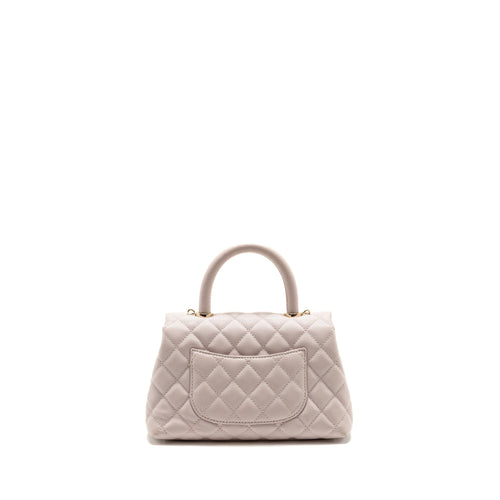 CHANEL SMALL COCO HANDLE CAVIAR LILAC LGHW