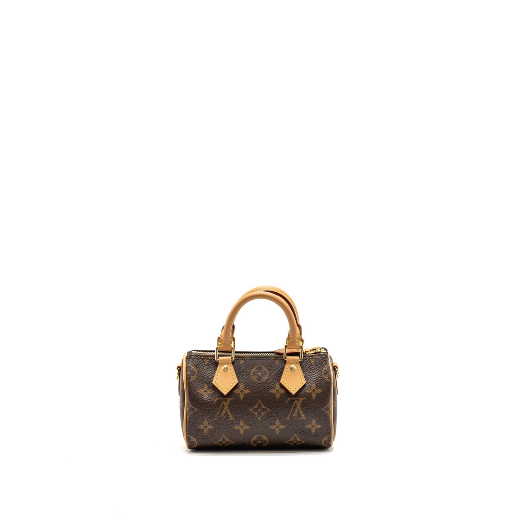 LOUIS VUITTON NANO SPEEDY MONOGRAM CANVAS GHW