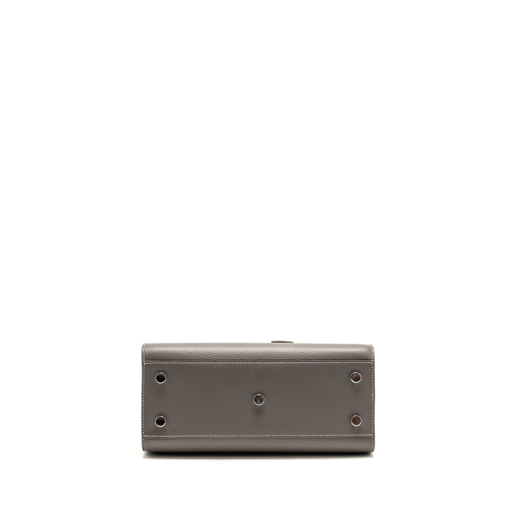 SAINT LAURENT/YSL BABY SAC DE JOUR BAG GRAINED CALFSKIN GREY SHW