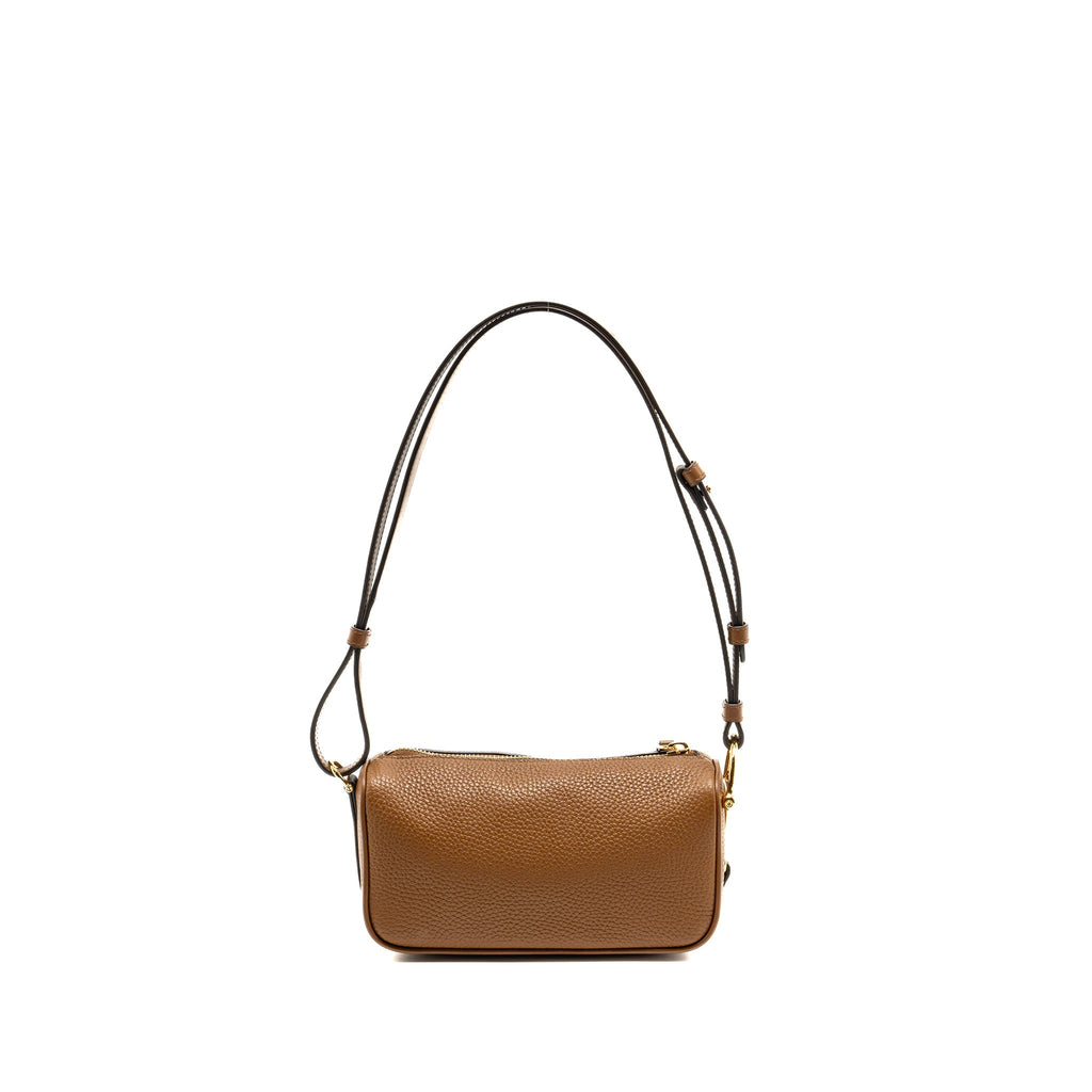 GUCCI HALF HORSEBIT MINI BAG CALFSKIN BROWN GHW