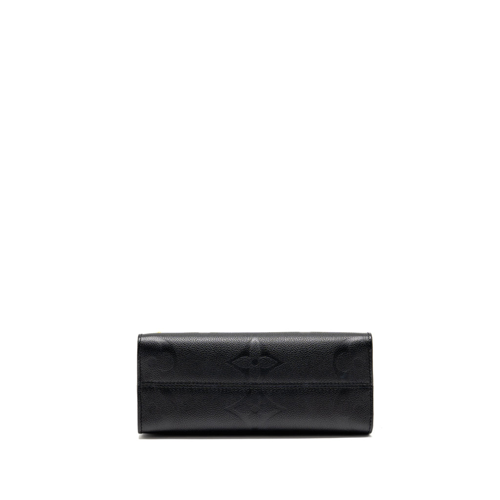 LOUIS VUITTON ONTHEGO PM MONOGRAM EMPREINTE LEATHER BLACK GHW