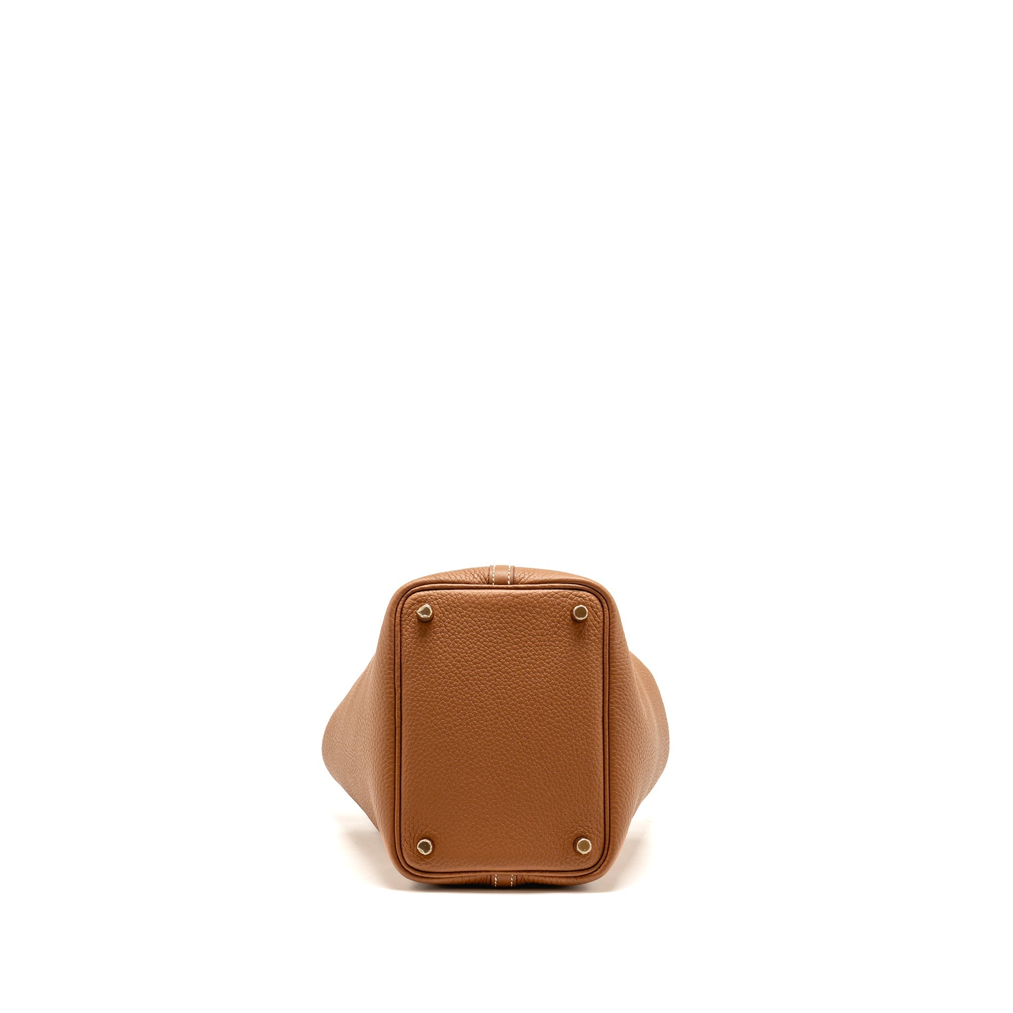 HERMES PICOTIN 18 LOCK BAG CLEMENCE CALFSKIN GOLD GHW