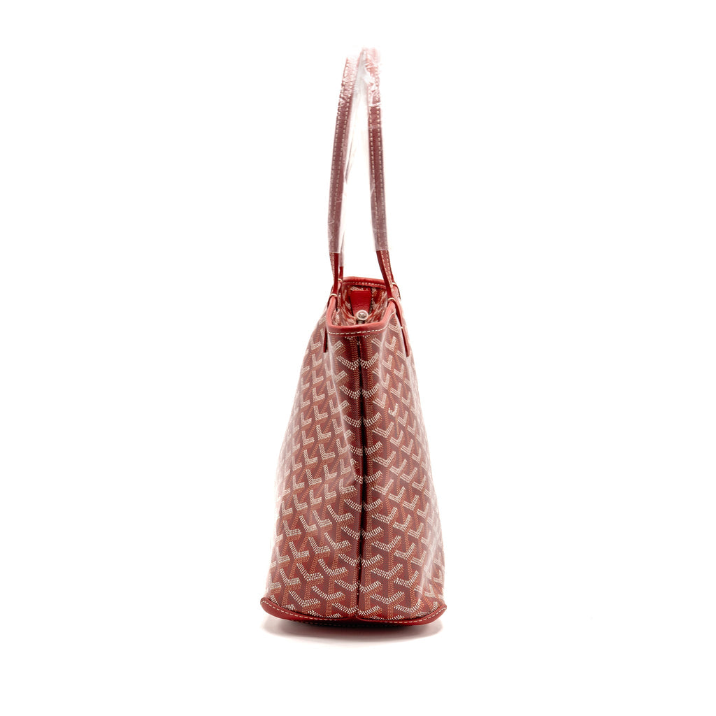GOYARD ARTOIS PM TOTE BAG GOYARDINE CANVAS/LEATHER ROUGE SHW