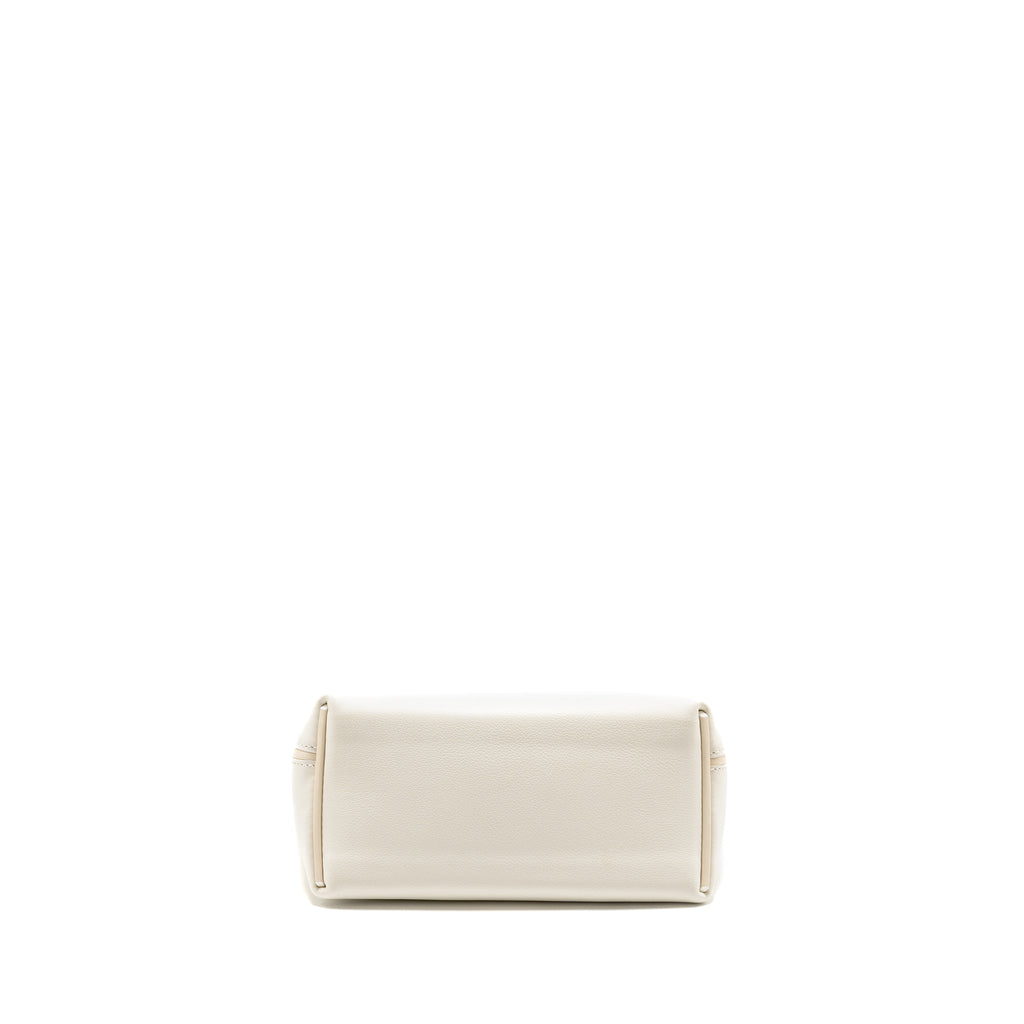 HERMES MINI 2424 24/24-21 BAG EVERCOLOR/SWIFT BLANC/NATA GHW