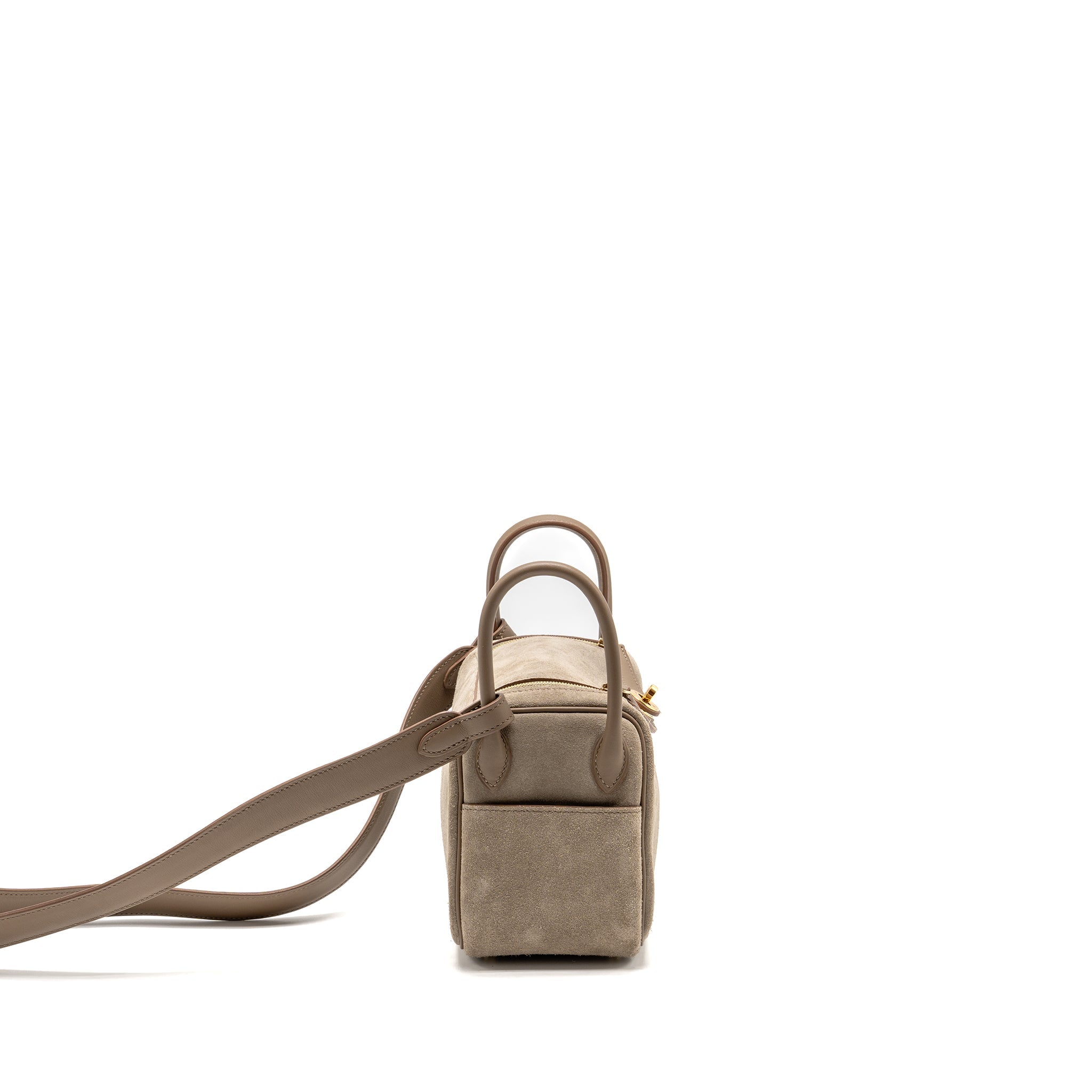 HERMES MINI LINDY GRIZZLY/SWIFT GRIS CAILLOU/ETOUPE GHW