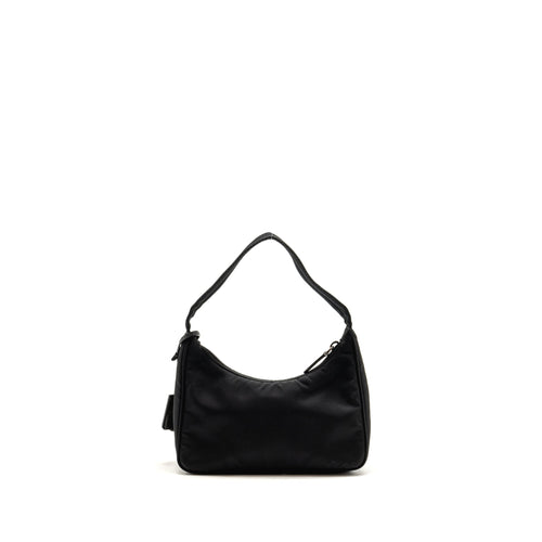 PRADA REEDITION 2000 NYLON SHOULDER BAG BLACK SHW