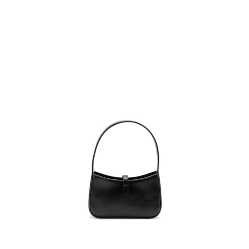 SAINT LAURENT/YSL MINI LE 5 A 7 HOBO BAG SMOOTH CALFSKIN BLACK GHW