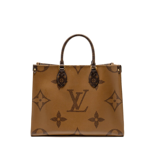 LOUIS VUITTON ONTHEGO MM MONOGRAM/MONOGRAM REVERSE CANVAS GHW