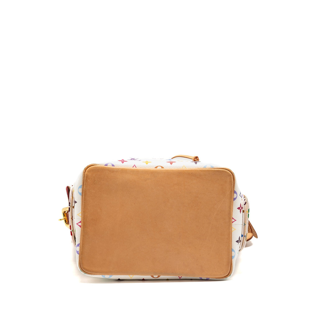 LOUIS VUITTON PETIT NOE MONOGRAM CANVAS WHITE / MULTICOLOUR GHW