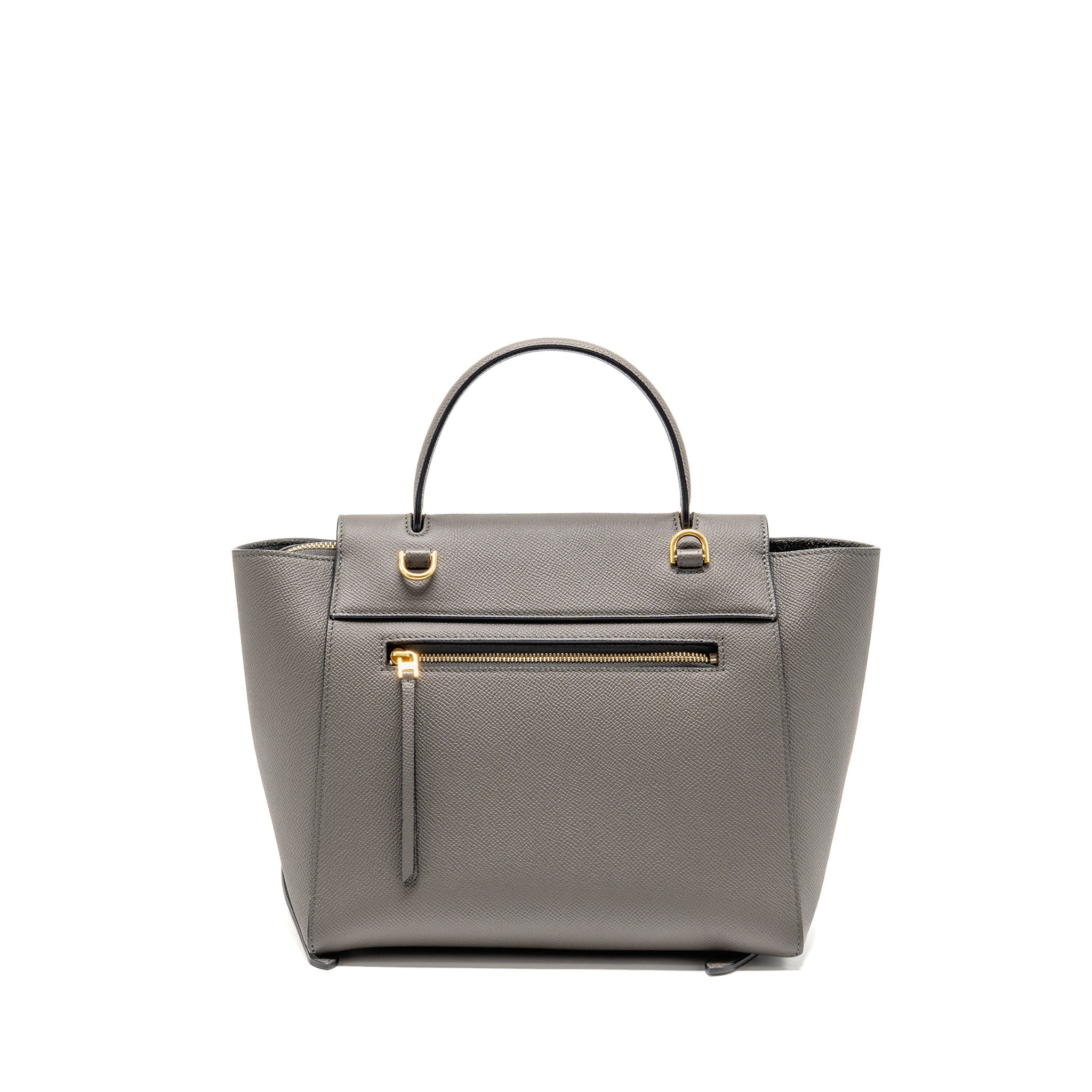 CELINE MICRO BELT BAG CALFSKIN DARK GREY GHW