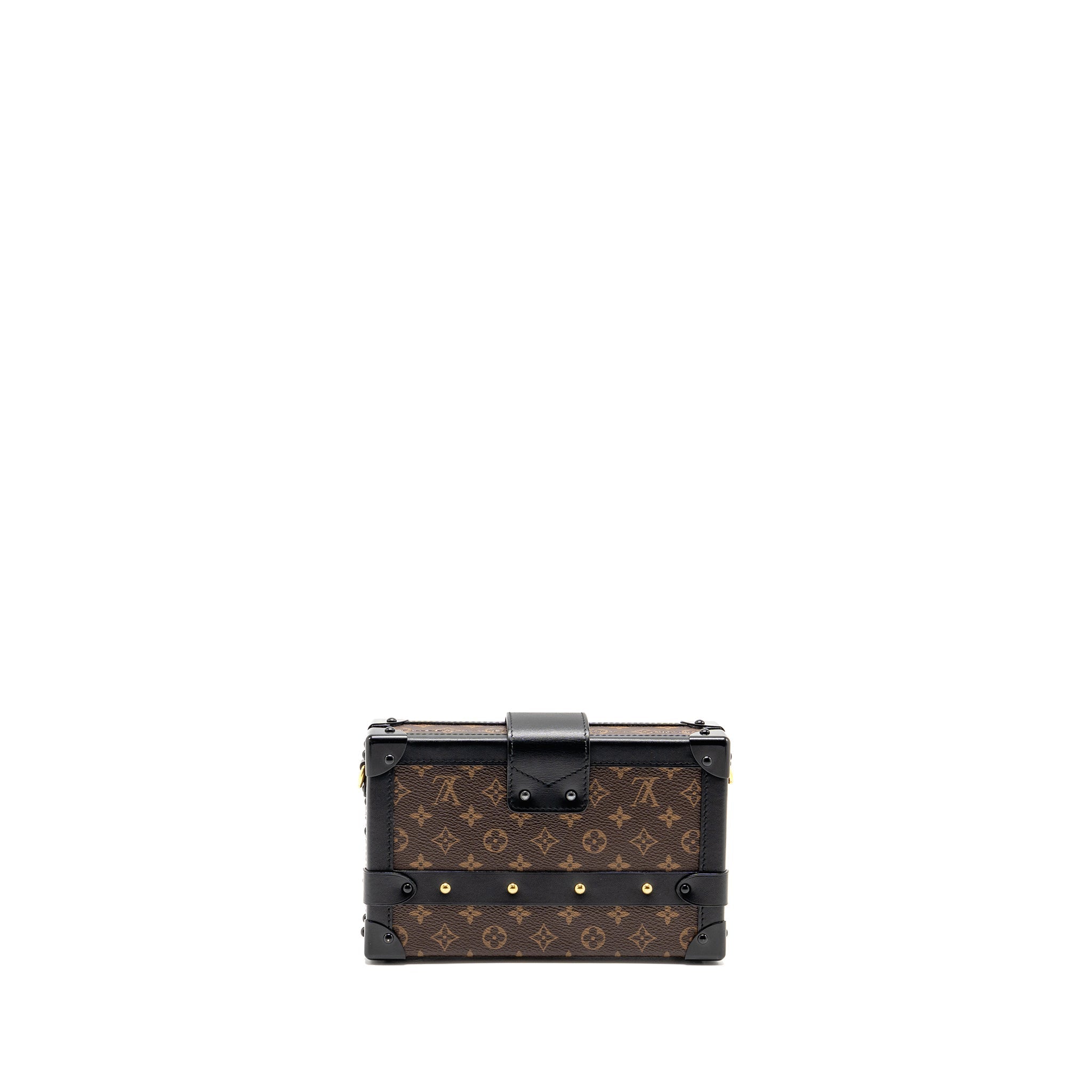 LOUIS VUITTON PETITE MALLE MONOGRAM CANVAS/SMOOTH CALFSKIN GHW