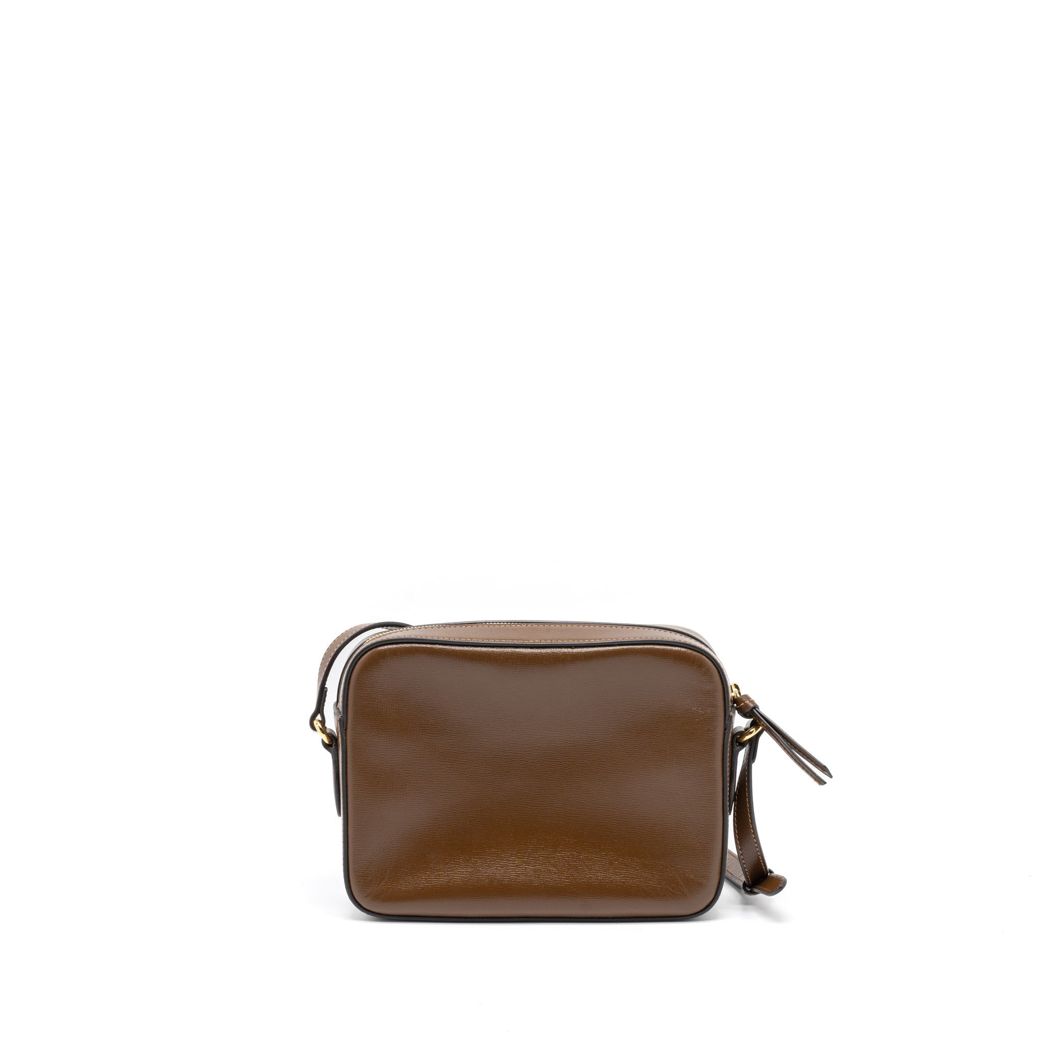 GUCCI HORSEBIT SHOULDER BAG CALFSKIN BROWN GHW