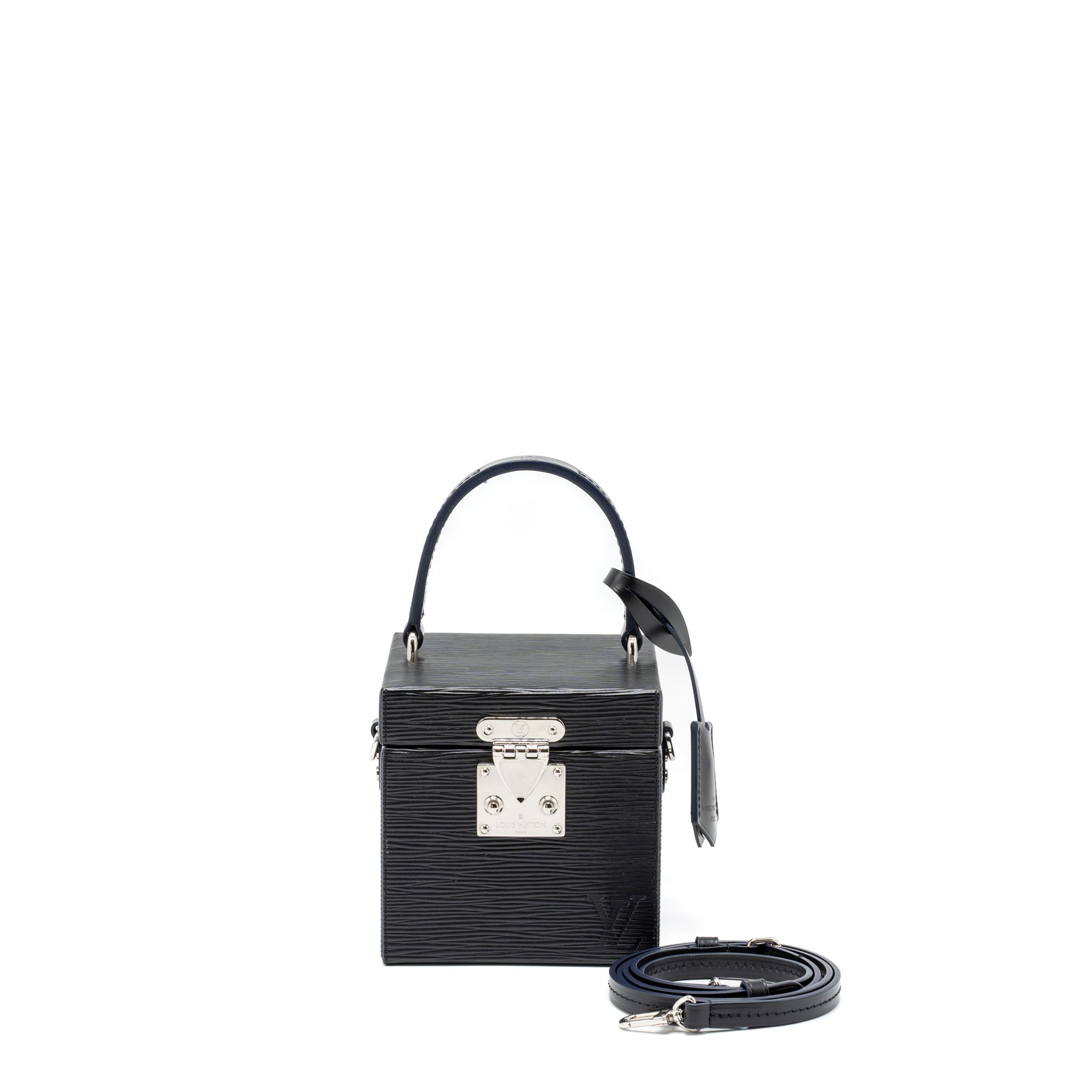 LOUIS VUITTON BLEECKER BOX BAG EPI BLACK SHW
