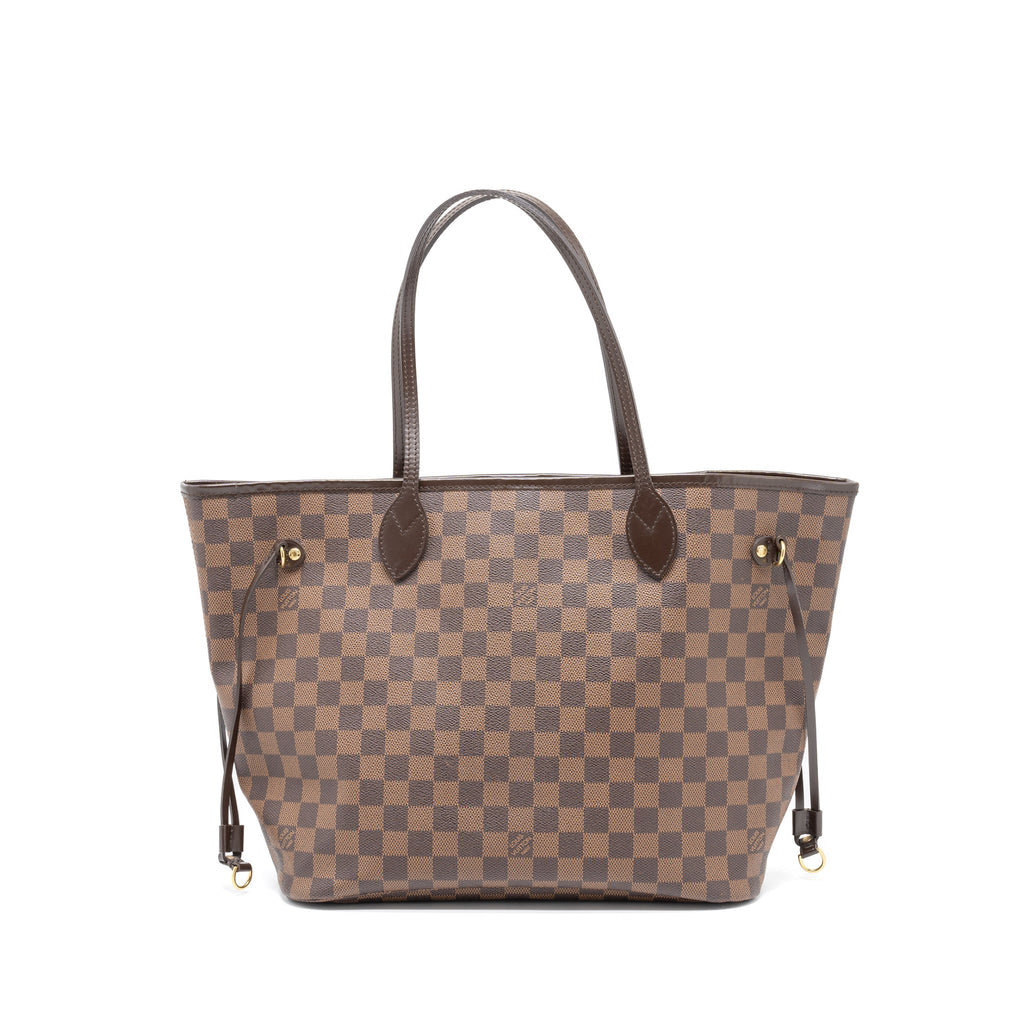 LOUIS VUITTON NEVERFULL MM DAMIER EBENE CANVAS GHW