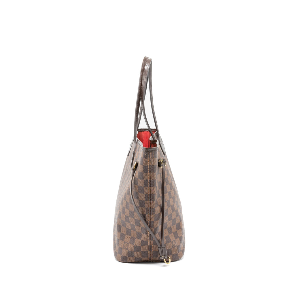 LOUIS VUITTON NEVERFULL MM DAMIER EBENE CANVAS GHW