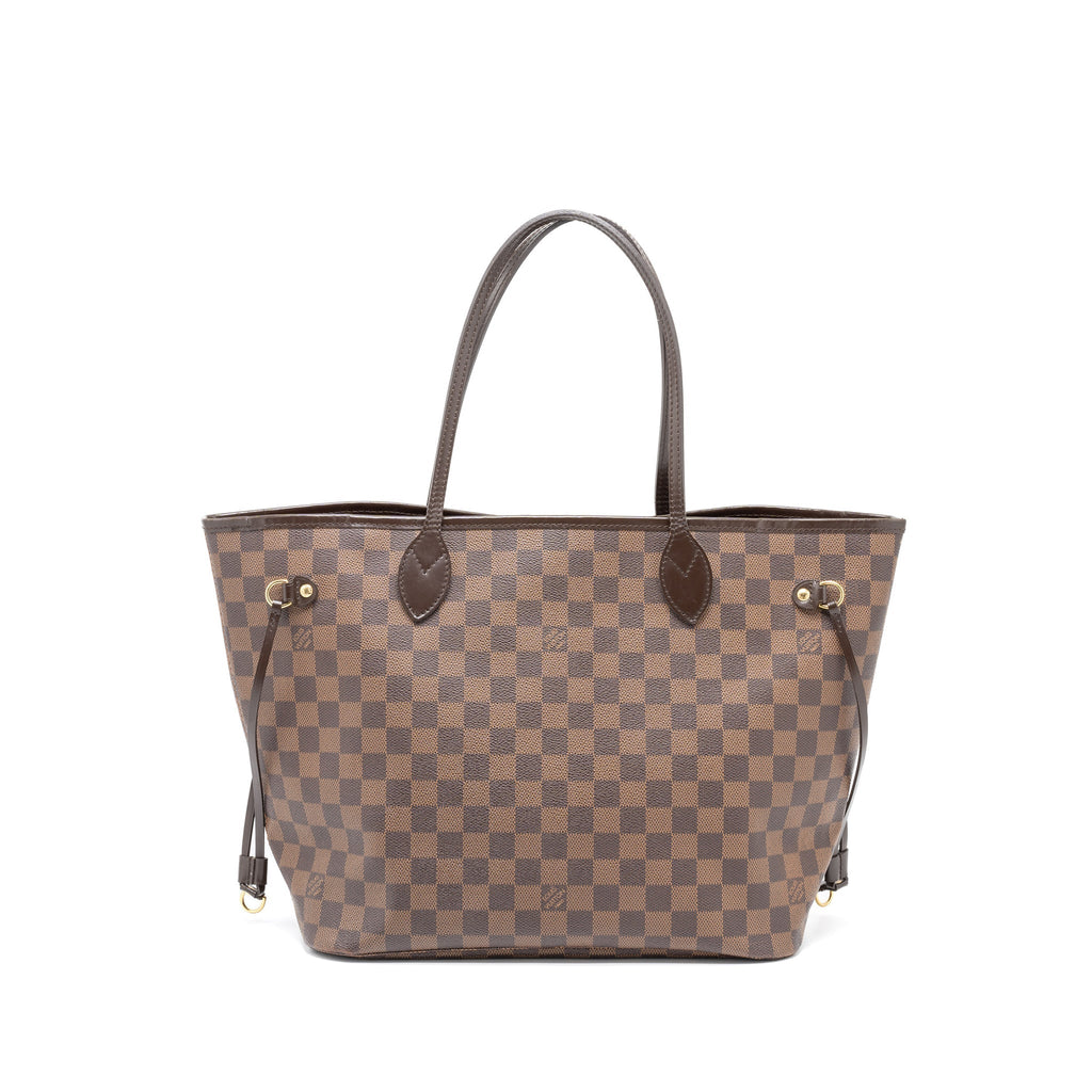 LOUIS VUITTON NEVERFULL MM DAMIER EBENE CANVAS GHW