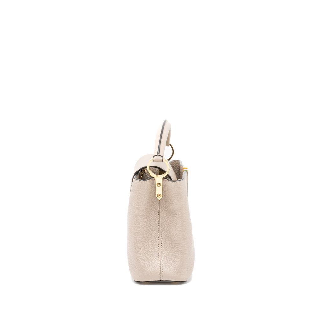 LOUIS VUITTON CAPUCINES BB TAURILLON GALET GHW