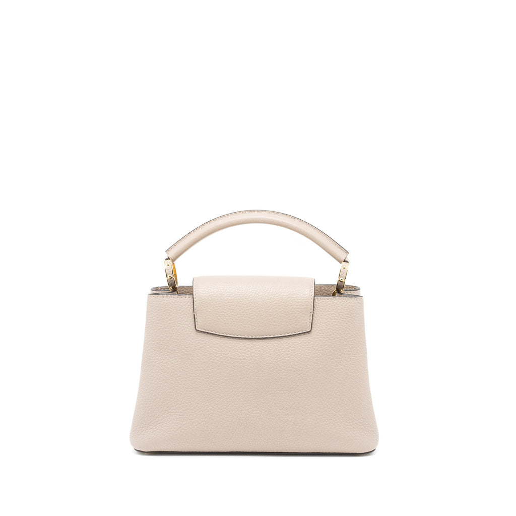 LOUIS VUITTON CAPUCINES BB TAURILLON GALET GHW