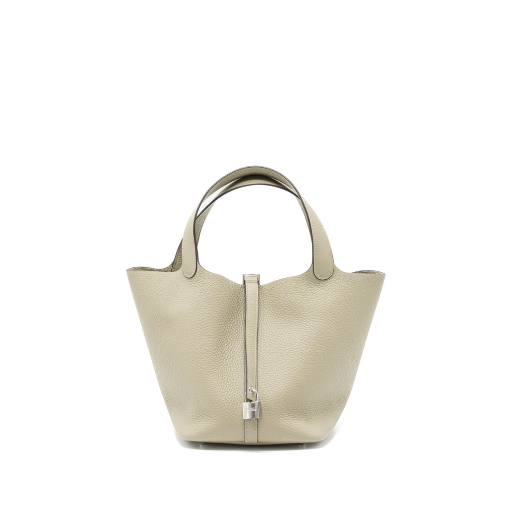 HERMES PICOTIN 22 LOCK BAG CLEMENCE SAUGE SHW